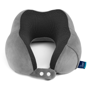 Poduszka turystyczna ortopedyczna TRAVEL TIM z pianki Memory Foam - Kieszonka na telefon - Wygodna i komfort - Timago